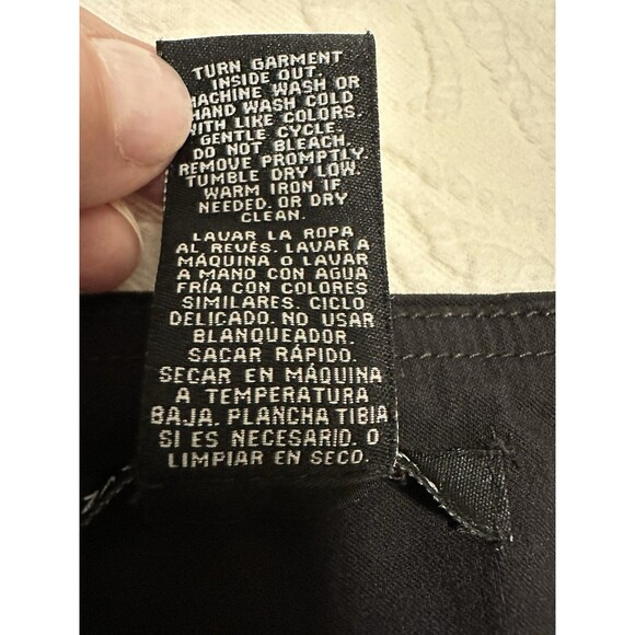 Zac & Rachel Woman Black Capri Pants Plus Size 18W Pull-On Stretch Waist Rayon - Picture 5 of 10